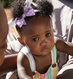 Happy family moment with baby